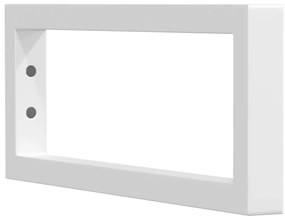 vidaXL Βραχίονες Ραφιών για Νιπτήρα Ορθ. 2 Τεμ. Λευκοί Χάλυβας