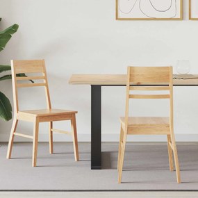 vidaXL Καρέκλες φαγητού 2 pcs Φυσικό 43 x 54 x 89 εκ.