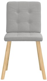 vidaXL Καρέκλες τραπεζαρίας 6 τεμ Cloud Grey Fabric