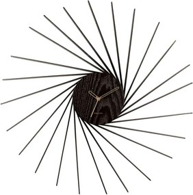 Ρολόι Τοίχου Helix KA5890BK Φ68x6,5cm Black Karlsson Ξύλο