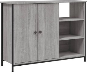 vidaXL Ντουλάπι Γκρι Sonoma 100x33x75 εκ. από Επεξεργασμένο Ξύλο