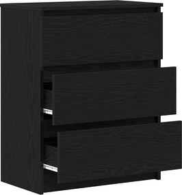vidaXL Μπουφές Μαύρης Δρυός 60x35x76 εκ. από Τεχνητό Ξύλο