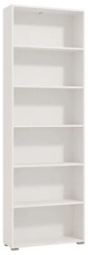Βιβλιοθήκη Tomar 6 Λευκό 70x24,5x211,5 εκ. 70x24.5x211.5 εκ.