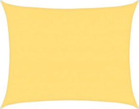vidaXL Πανί Σκίασης Μπεζ 6 x 8 μ. από HDPE 160 γρ/μ²