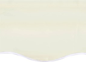 vidaXL Τεντόπανο Ανταλλακτικό Κρεμ 5 x 3,5 μ.