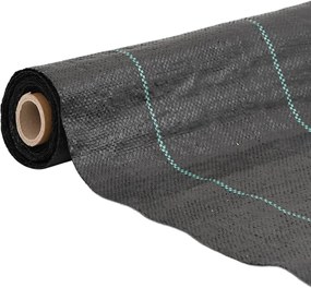 vidaXL Μεμβράνη Εδαφοκάλυψης Μαύρη 1x50 μ. από Πολυπροπυλένιο