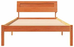 vidaXL Σκελετός Κρεβατιού Καφέ κεριού 100 x 200 cm Μασίφ ξύλο πεύκου