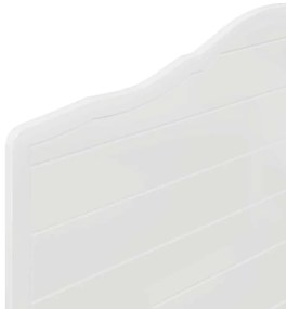 vidaXL Κεφαλάρι με κεφαλάρι Λαμπερό Λευκό 75 cm Επεξεργασμένο ξύλο