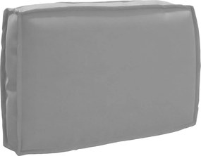 vidaXL Σετ μαξιλαριών Ύφασμα Όξφορντ Γκρι 120 x 80 x 52 εκ.