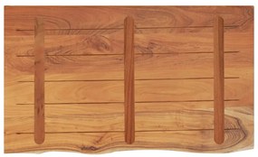 vidaXL Πάγκος Μπάνιου Ορθογώνιος 100x60x2,5 εκ. από Μασίφ Ξύλο Ακακίας