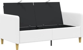 vidaXL Καναπές με Αποθήκευση Λευκό 152 x 78 x 87 εκ Πολυεστέρας