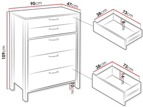 Συρταριέρα Indygo-Ladi