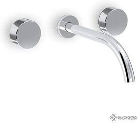 Μπαταρία Νιπτήρα Τοίχου 3 οπών Eletta Tecno Eurorama Chrome 167901-100