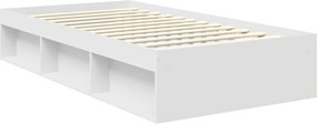 vidaXL Σκελετός Κρεβατιού Λευκό 100 x 200 cm Στερεά ξυλεία πεύκου