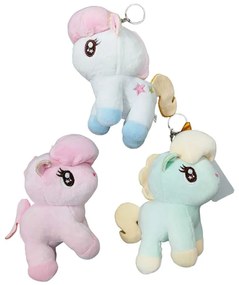 Λούτρινο Μπρελόκ Μονόκερος 15cm - Stuffed Unicorn Keychain