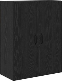 vidaXL Highboard Μαύρη Οξυά 69,5 x 34 x 180 εκ. Επεξεργασμένο ξύλο