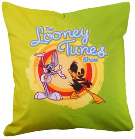 Διακοσμητικό Μαξιλάρι Looney Tunes 10 (Με Γέμιση) Multi Viopros 40Χ40 100% Βαμβάκι