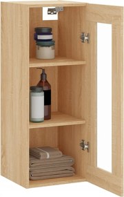 vidaXL Ντουλάπι Τοίχου Sonoma Δρυς 34,5 x 34 x 90 εκ.