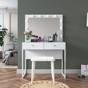 Τουαλέτα Μακιγιάζ Λευκό CAAN 90x40x141.8