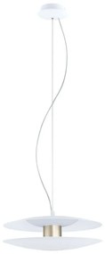 Φωτιστικό Οροφής Κρεμαστό Led Trappeto 97669 White Eglo Metal, Plastic