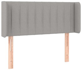 vidaXL Κεφαλάρι με Πτερύγια Ανοιχτό Γκρι 93x16x78/88 εκ. Υφασμάτινο