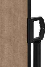 vidaXL Σκίαστρο Πλαϊνό Συρόμενο Taupe 220 x 600 εκ.
