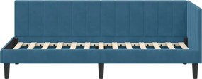 vidaXL Κρεβάτι Γωνίας Μπλε 80 x 200 cm Βελούδο