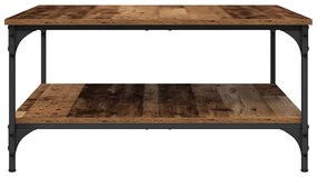 vidaXL Τραπεζάκι σαλονιού Παλαιό ξύλο 80 x 80 x 40 cm