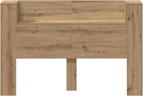 vidaXL Κεφαλάρι Ντουλάπι με LED Τεχνίτικη Δρυς Επεξεργασμένο ξύλο