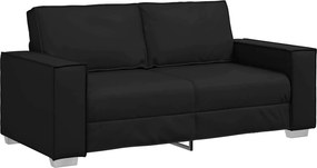 vidaXL Διθέσιος καναπές Μαύρο 180 cm Τεχνητό Δέρμα