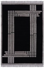 Beauty Home Χαλί Noir Art 9437 165x230 Black Μαύρο