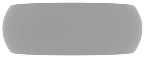 Νιπτήρας Πολυτελής Στρογγυλός Αν. Γκρι Ματ 40x15 εκ. Κεραμικός - Γκρι