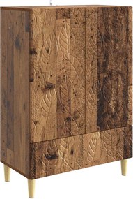 vidaXL Πλαϊνό γραφείο Παλαιωμένο ξύλο 66 x 34,5 x 95 εκ.
