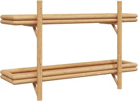 vidaXL Ράφι Τοίχου Επιτοίχιο Καφέ 100 x 26 x 60 εκ. Μπαμπού