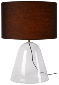 Φωτιστικό Επιτραπέζιο Lucide 34550-81-60 CAMPANA Διάφανο (Transparent)|Μαύρο Ματ (Black Mat)