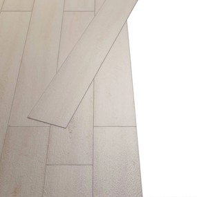 vidaXL Πλάκες Δαπέδου 36 pcs Λευκό Κλασικό Δρυς 5,02 m² PVC