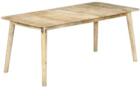 vidaXL Τραπεζαρία 180 x 90 x 76 εκ. από Μασίφ Ξύλο Μάνγκο