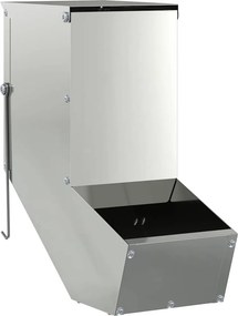 vidaXL Ταΐστρα Χαμστεριών Ασημί 12,5 x 26 x 28,5 εκ
