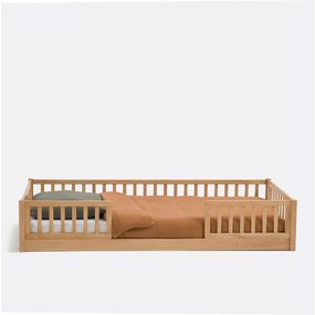 Παιδικό κρεβάτι δαπέδου από μασίφ ξύλο πεύκου, Spidou