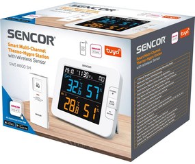 Μετεωρολογικός Σταθμός -  Ρολόϊ - Ξυπνητήρι Sencor SWS 8600 με Ασύρματο Αισθητήρα και LCD Οθόνη