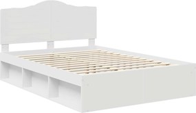 vidaXL Σκελετός Κρεβατιού Λευκό 140 x 200 cm Στερεά ξυλεία πεύκου
