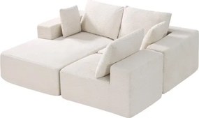 VEVOR Modular Sectional Sofa L Shaped Cloud Couch with Chaise and Cushion Beige