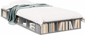vidaXL Πλαίσιο Κρεβατιού Γκρι Sonoma 90x200 εκ. Επεξεργασμένο Ξύλο