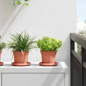 vidaXL Γλάστρες φυτών 24 pcs Κεραμιδί Ø 12,5 x 10 εκ Πλαστικό