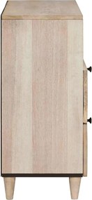 vidaXL Κομοδίνο Λευκό 50 x 33 x 62 εκ. Επεξεργασμένο Ξύλο
