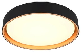 Φωτιστικό Οροφής - Πλαφονιέρα Felis R64391080 40x7,5cm SMD-LED 24W 2500lm Black-Gold RL Lighting