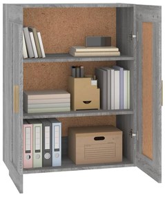 vidaXL Ντουλάπι Τοίχου Γκρι Sonoma 69,5x32,5x90 εκ. από Επεξ. Ξύλο
