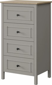 Συρταριέρα Γκρι / Δρυς PEFLO 60x48x110.3