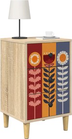 vidaXL Κομοδίνο ESSEN 2 τμχ. Sonoma Δρυς 36 x 33 x 60 εκ