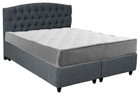 Κρεβάτι Lanse  διπλό με αποθηκευτικό χώρο μπουκλέ ανθρακί 160x200εκ Model: